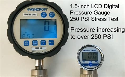 pressure gauge burst test values